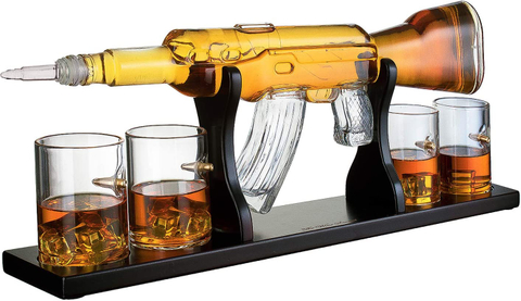Gun Type Glass Decanter