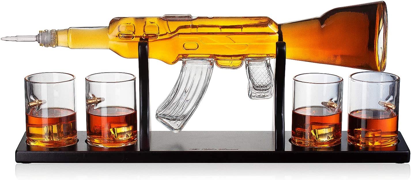 Gun Type Glass Decanter